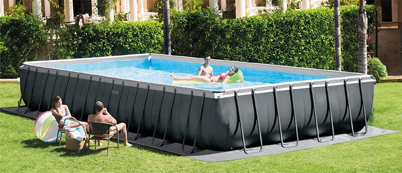 Intex Prism Frame Pool with background